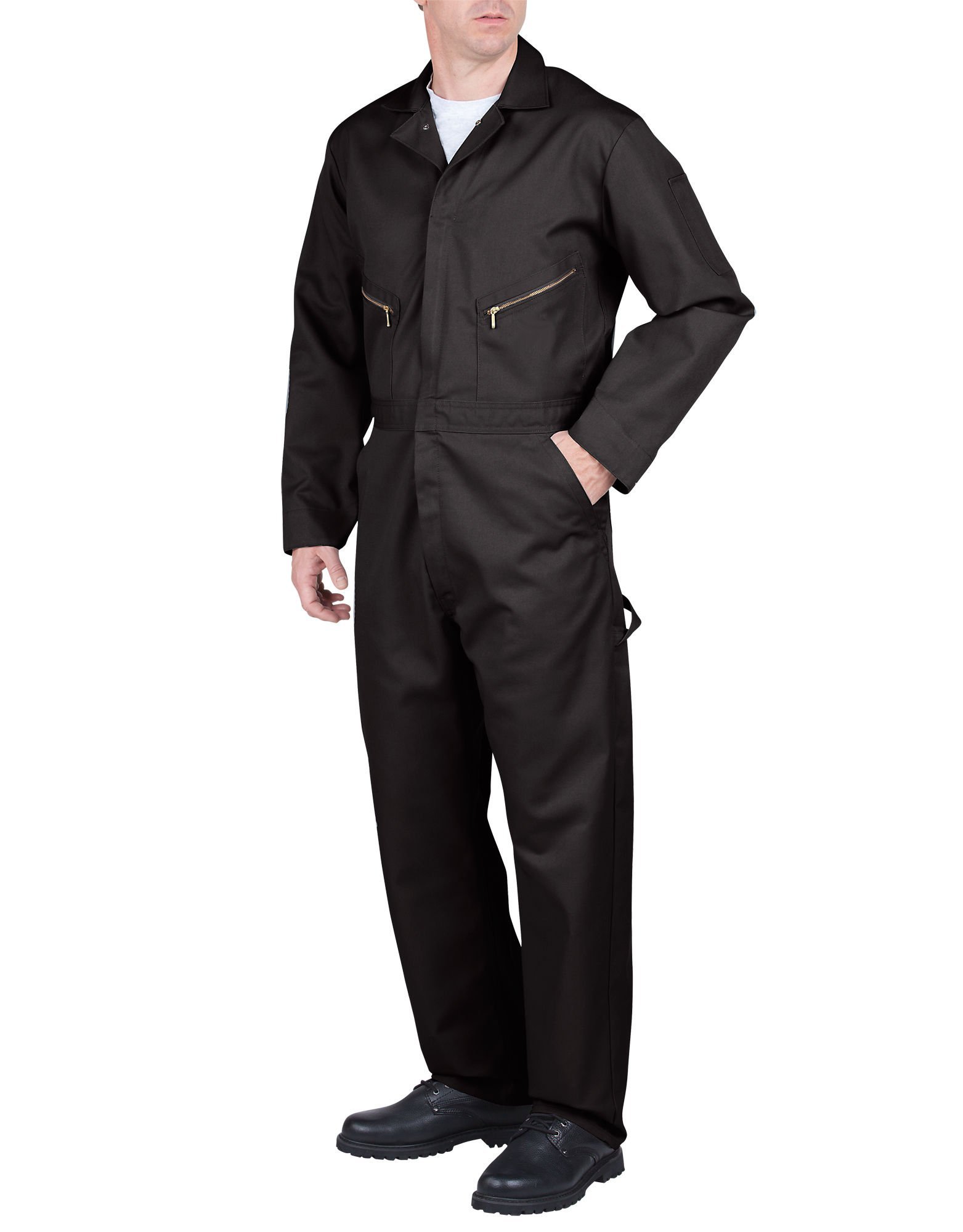 MixStuff Men's Black Full Sleeve XXX-Large Coverall (Boiler Suit